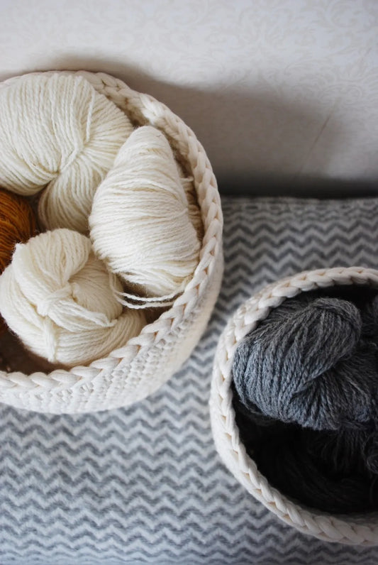 Aticue Chunky Crochet Cotton Nesting Baskets