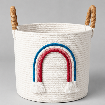 Handwoven Multipurpose Rainbow Basket