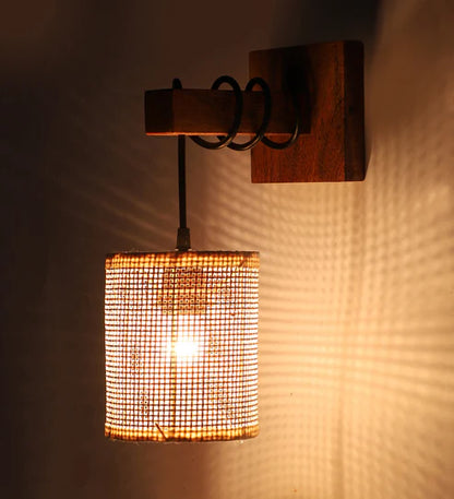 Handcrafted Rattan Wall Lamp Hazel