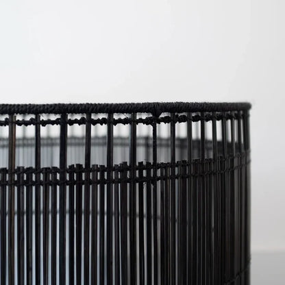 Hem Handwoven Rattan & Bamboo Laundry Basket