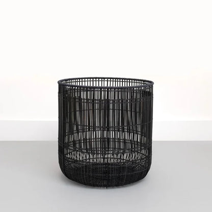 Hem Handwoven Rattan & Bamboo Laundry Basket