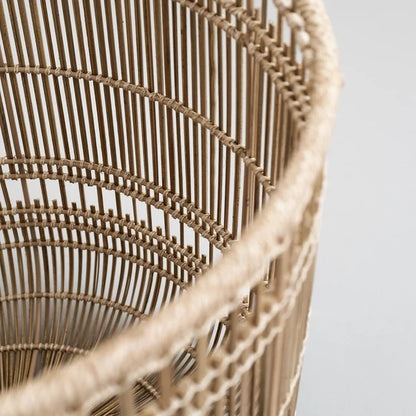 Hem Handwoven Rattan & Bamboo Laundry Basket