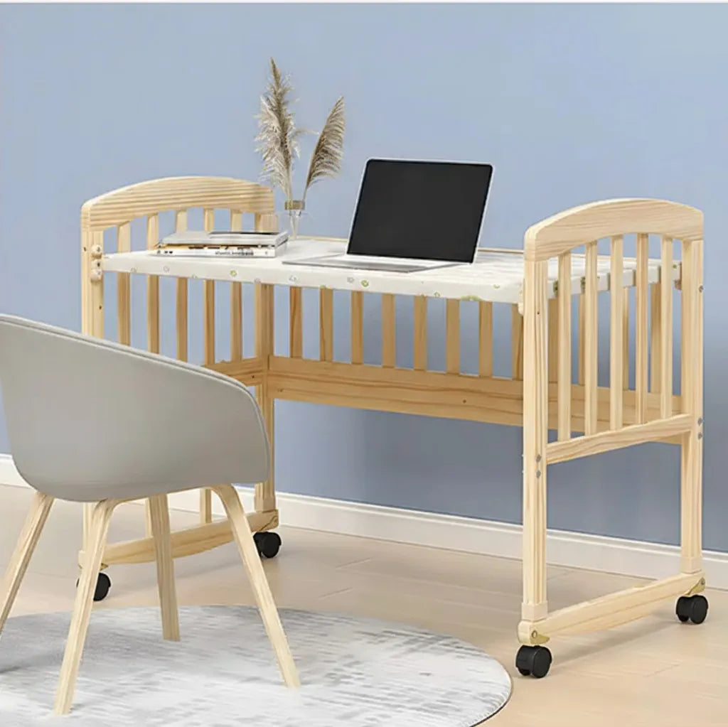 Furnifest Hemi Cot 5-in-1 Convertible Baby Cot