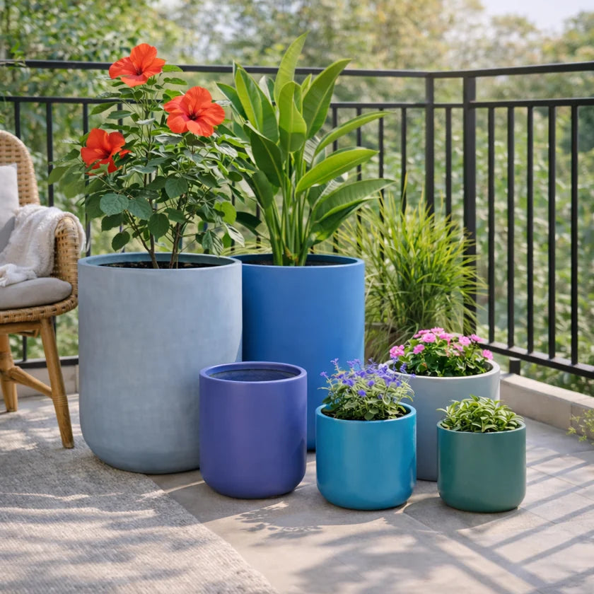 Hollyhock Fiber Planters Premium FRP