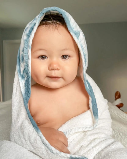 Crane Baby Hooded Towel - Caspian Collection (Tie-Dye)