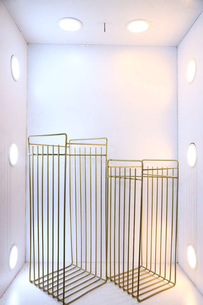 Rectangular Bronze Band Pots Duo set of 2 – 23×45 & 23×63 – Bronze Planters