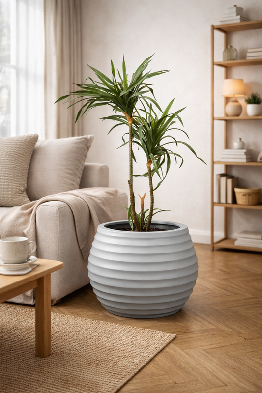 Ring Matt Fiberglass Planter