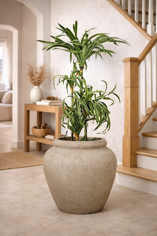 Broom Terra Traditional Fiberglass Planter