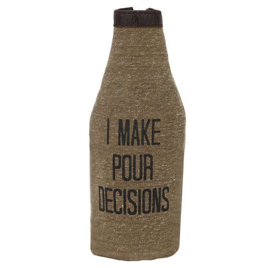 Beer Bottle Covers Pint with Stylish Printing for Men and Women (Pour Decisions)