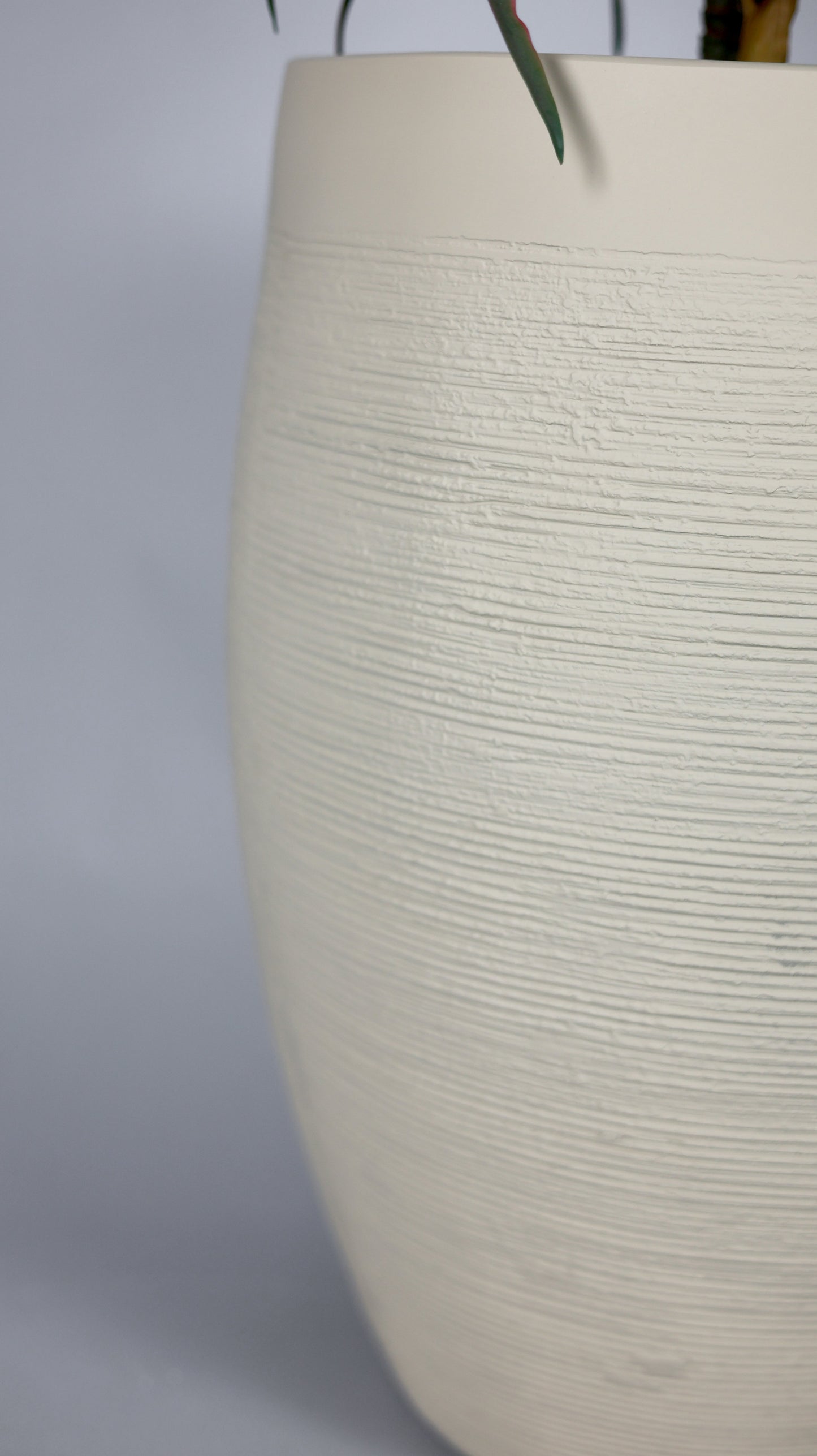 Voilet Beige Fiberglass Planter