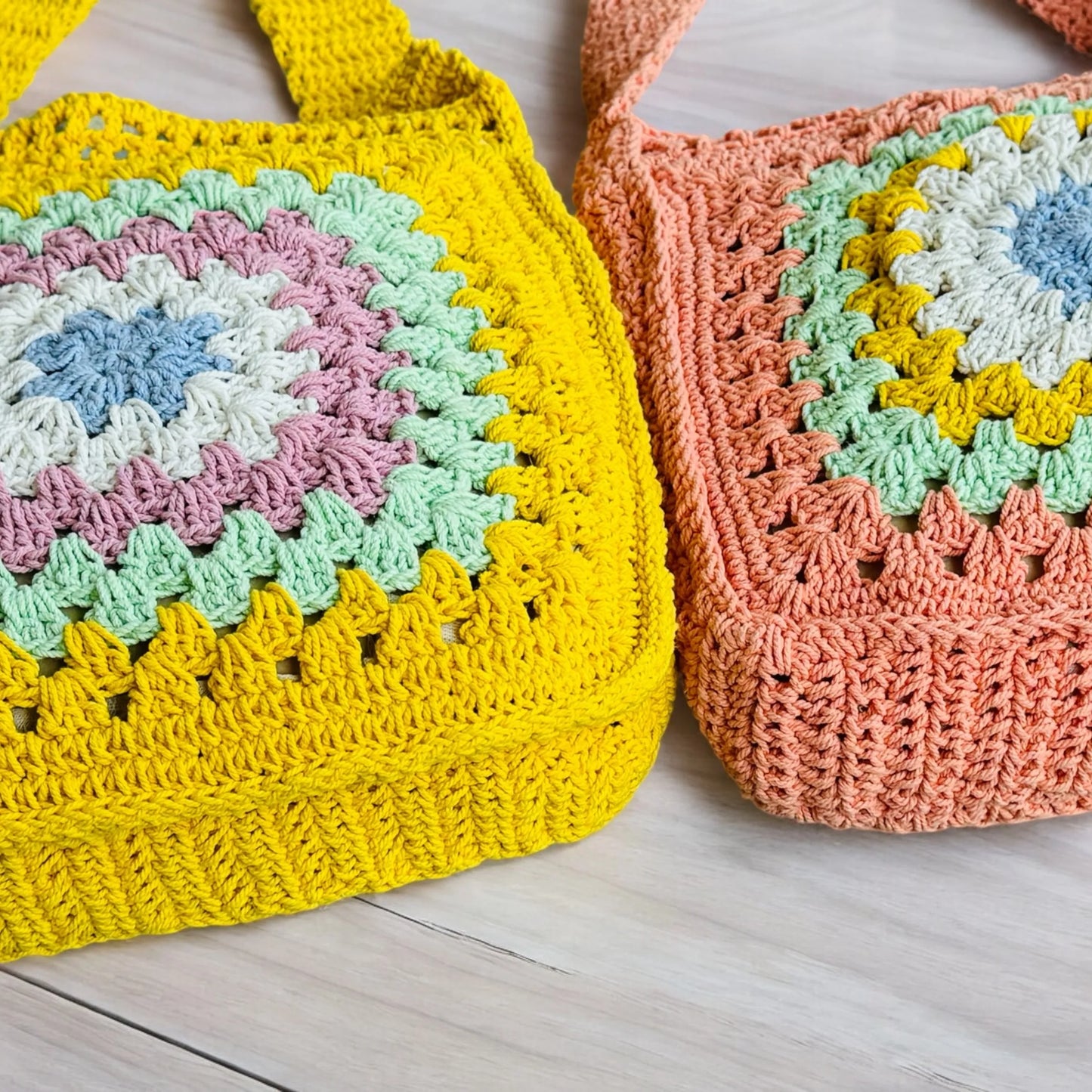 Ethnic Queen Handknitted Crochet Handbag for Women – Floral Cotton Tote with Zipper & Lining