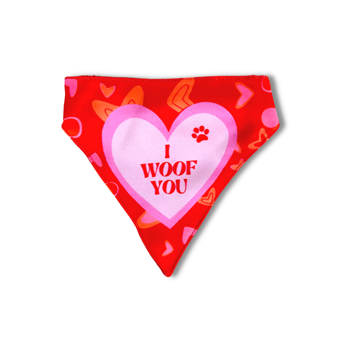 Pet Dog Bandana I woof you