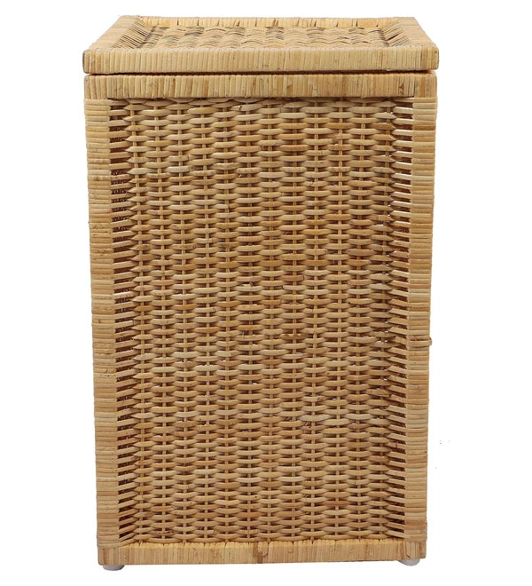 Inaya Handwoven Wicker Laundry Basket with Lid