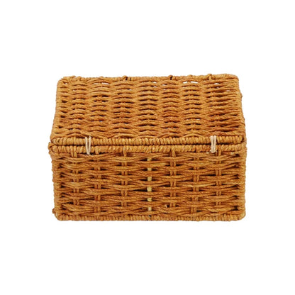 Ira Handwoven Kauna Grass Storage Basket with Lid