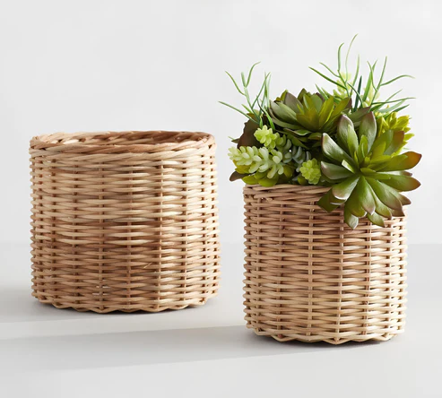 Ishana Handcrafted Rattan Planter