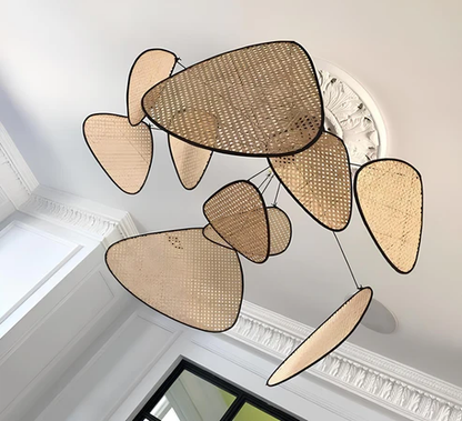 Ishank Handcrafted Rattan Pendant Light Chandelier