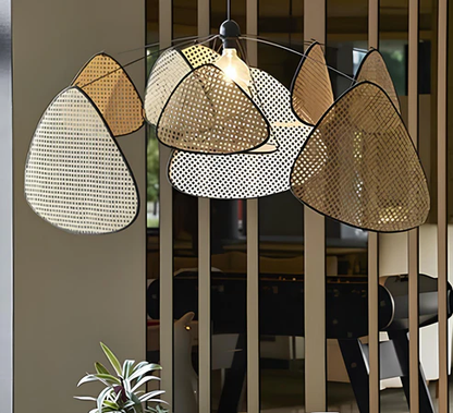 Ishank Handcrafted Rattan Pendant Light Chandelier