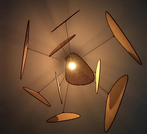 Ishank Handcrafted Rattan Pendant Light Chandelier