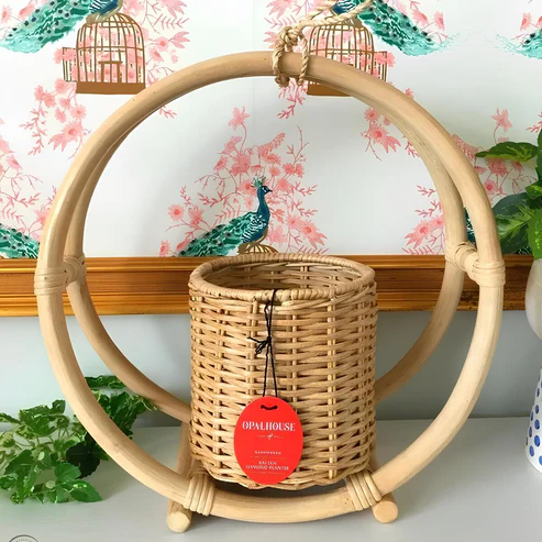 Ishita Handcrafted Rattan Hanging Planter