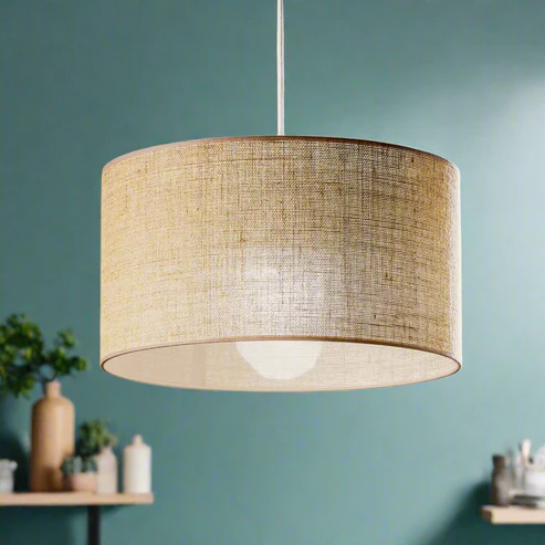 Jasmit Handcrafted Domed Jute Pendant Light