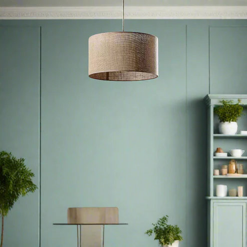 Jasmit Handcrafted Domed Jute Pendant Light