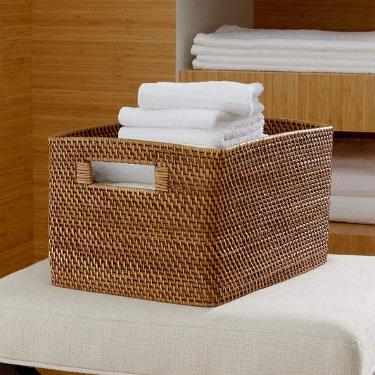 Jaya Handwoven Bamboo & Wicker Storage Basket