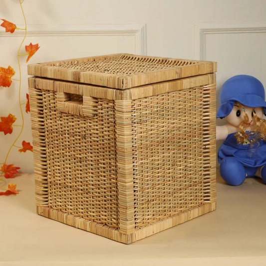 Jaya Handwoven Water Hyacinth Laundry Hamper