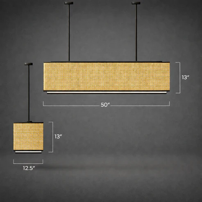 Jemma Handcrafted Cane Linear Chandelier