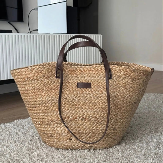 Large Spacious Jute Handbag