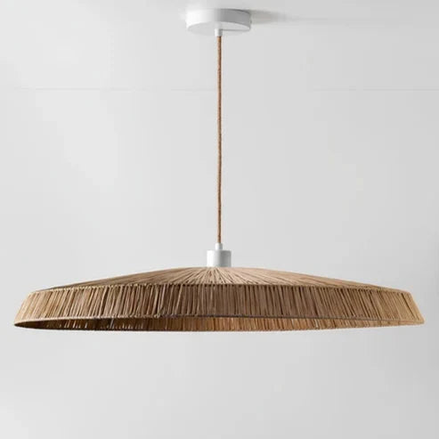 Handcrafted Raffia Natural Pendant Light Kaia