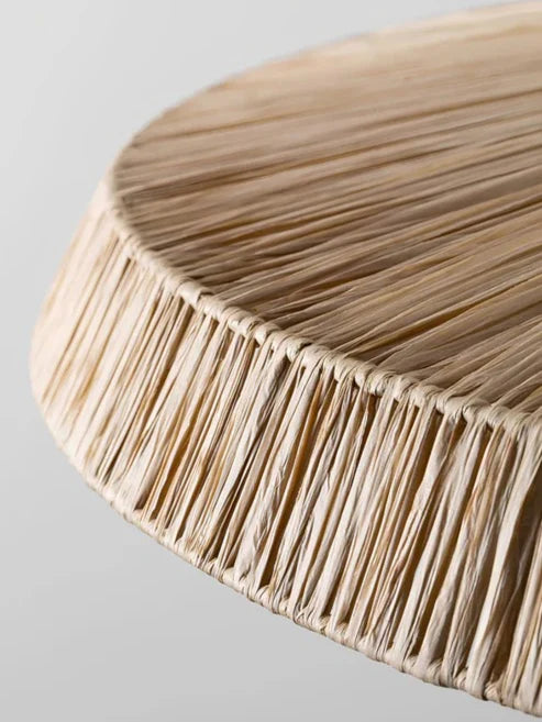 Handcrafted Raffia Natural Pendant Light Kaia