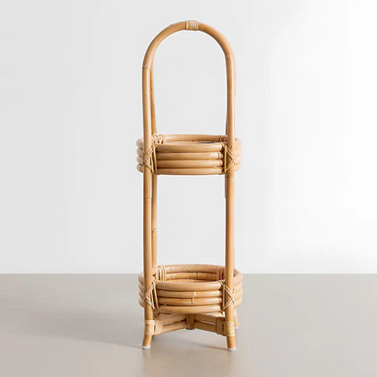 Kaia Handcrafted Rattan Planter with Tripod Stand