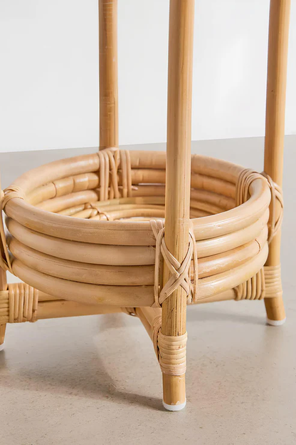 Kaia Handcrafted Rattan Planter with Tripod Stand