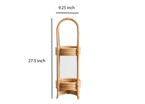 Kaia Handcrafted Rattan Planter with Tripod Stand