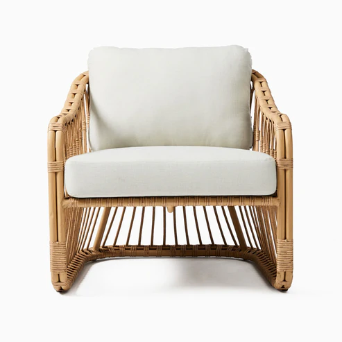 Adah Premium Handcrafted Cane Lounge Chair for Living Room