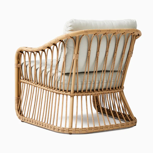 Adah Premium Handcrafted Cane Lounge Chair for Living Room