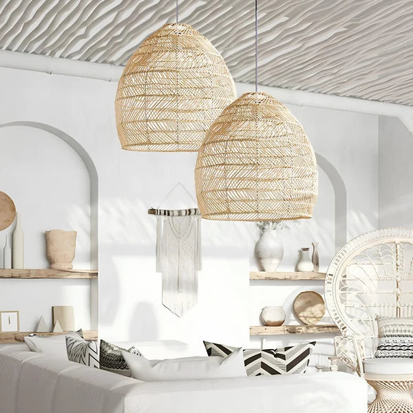 Kevin Rattan Bamboo Hanging Light