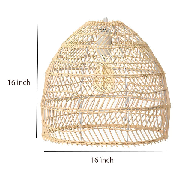 Kevin Rattan Bamboo Hanging Light
