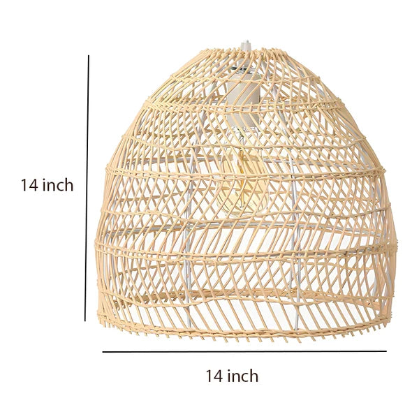 Kevin Rattan Bamboo Hanging Light