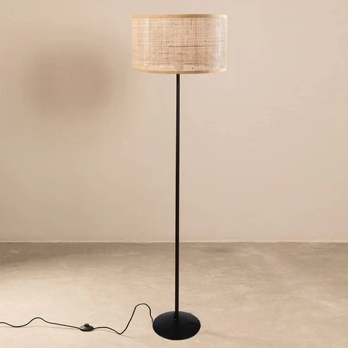Kiara Handcrafted Rattan Cane Floor Lamp