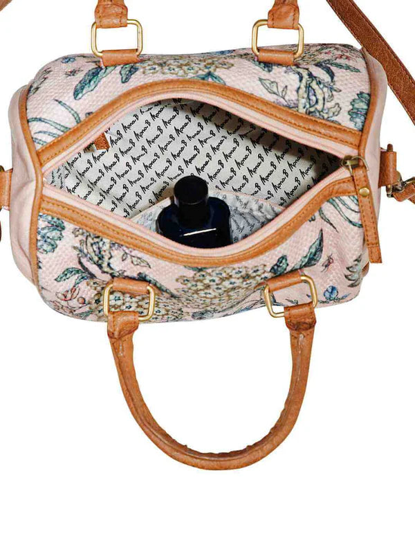 Kilim Inspired Canvas Handbag for Women