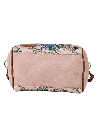 Kilim Inspired Canvas Handbag for Women