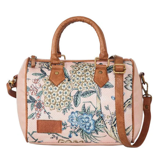 Kilim Inspired Canvas Handbag for Women