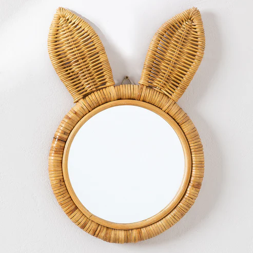 Kimaya Handcrafted Rattan Wall Mirror