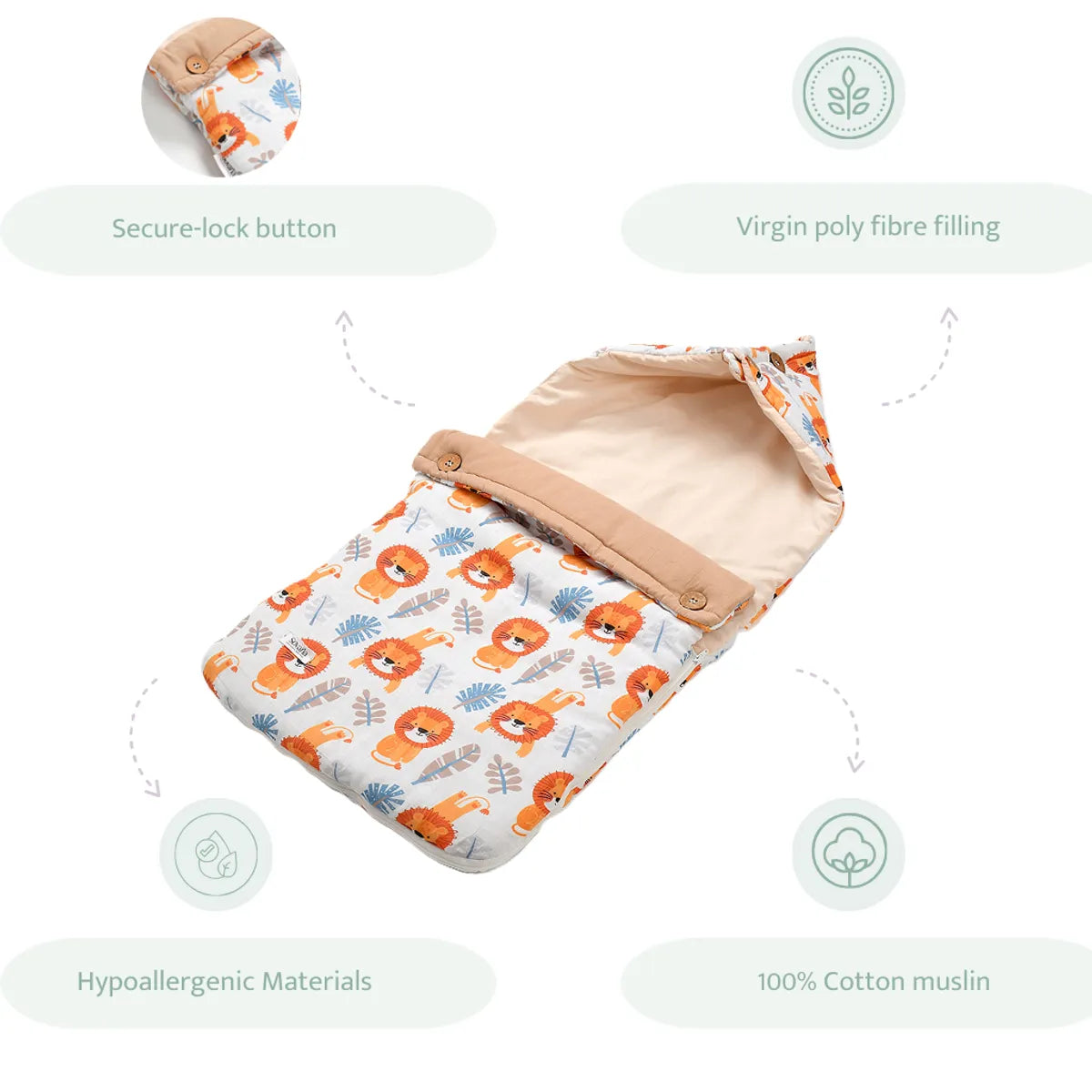 King Muslin Carrier Nest & Sleeping Bag