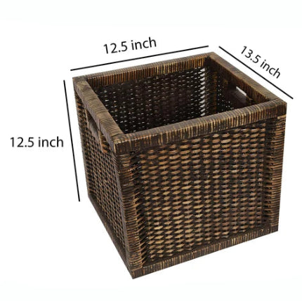 Kiran Handwoven Wicker Wardrobe Storage Basket