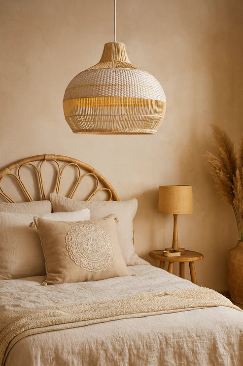 Handcrafted Bamboo Rattan Pendant Light Laksh
