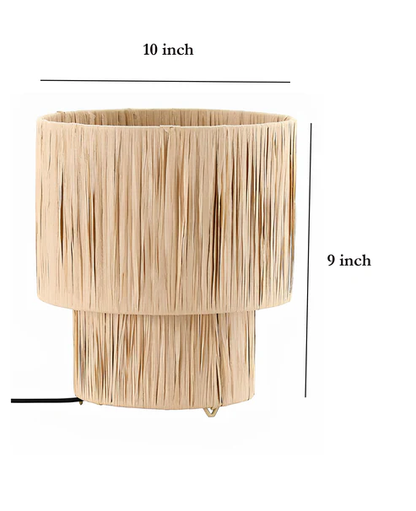 Tanya Handcrafted Grass Fringe Table Lamp
