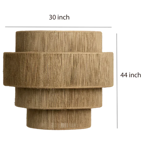 Lasya Handcrafted Four-Tier Jute Chandelier