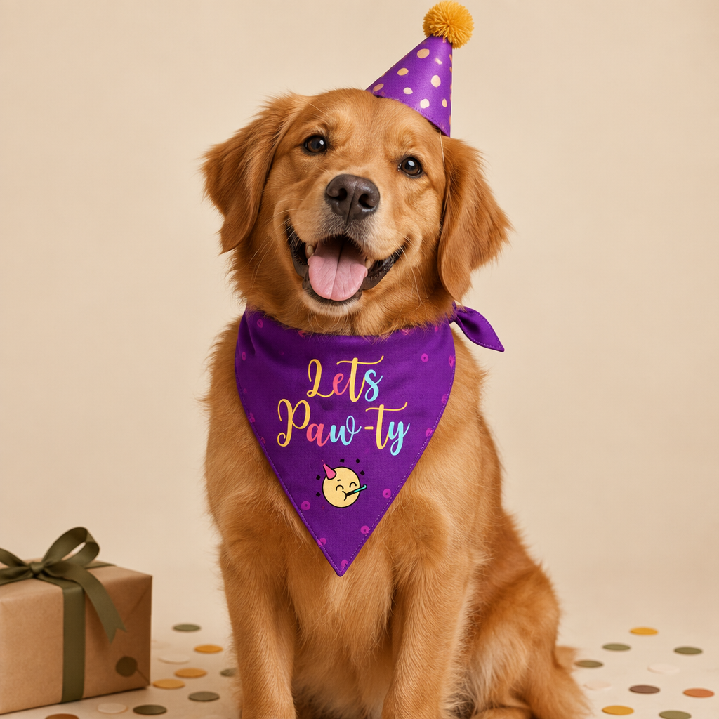 Pet Dog Bandana Lets Paw-ty